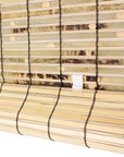 Seta Direct, Natural Bamboo Slat Tortoise Shell Cordless Roll Up Window Blind