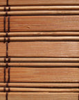 Brown Carbonized Bamboo Slat Roll Up Blind