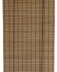 Brown Carbonized Bamboo Slat Roll Up Blind