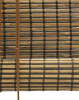 Espresso Brown Bamboo Slat Roll Up Window Blind
