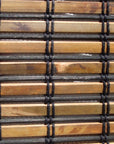 Espresso Brown Bamboo Slat Roll Up Window Blind
