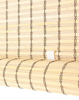 Brown Carbonized Bamboo Slat Cordless Roll Up Blind