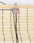 Brown Carbonized Bamboo Slat Roll Up Blind