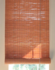 Bamboo Flat-weave Sun-filtering Roll Up Blind