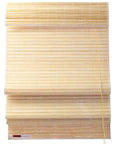 Natural Bamboo Slat Roman Shade with Valance