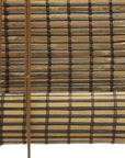 Espresso Brown Bamboo Slat Roll Up Window Blind