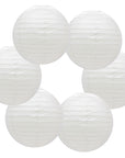 White Round Chinese Japanese Paper Lantern