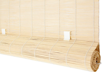 Cordless Natural Bamboo Matchstick Roll Up Blind