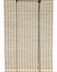 Brown Carbonized Bamboo Slat Roll Up Blind
