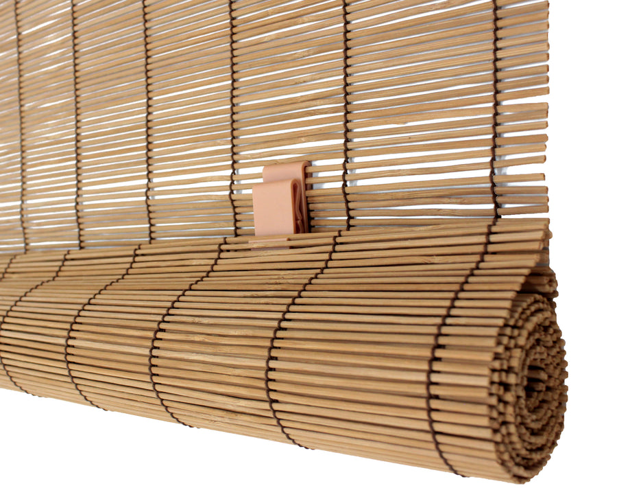 Natural Bamboo Matchstick Cordless Roll Up Window Blind
