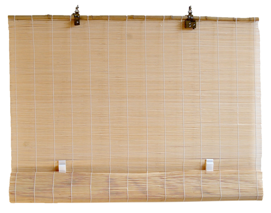 Natural Bamboo Matchstick Cordless Roll Up Window Blind