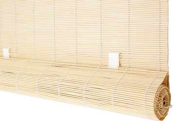 Seta Direct, Natural Bamboo Matchstick Cord Free Roll Up Window Blind