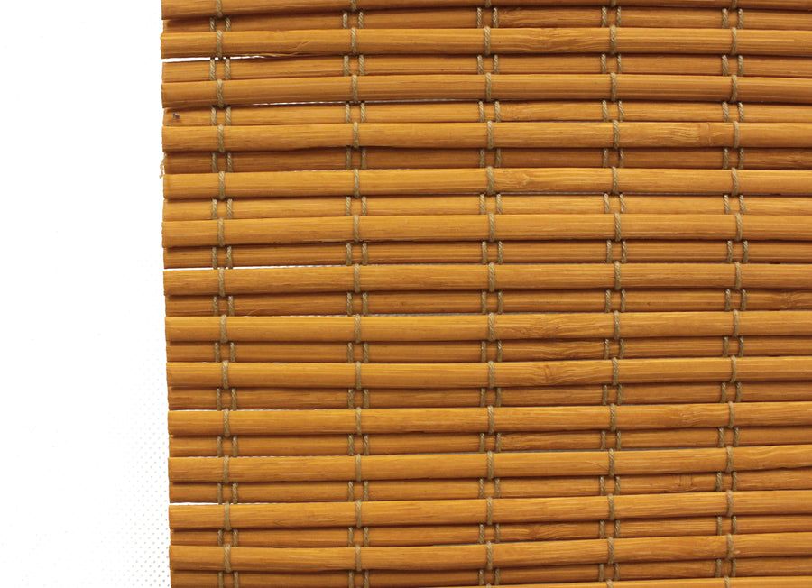 Bamboo Flat-weave Sun-filtering Roll Up Blind