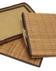 Brown Natural Bamboo Foldable Storage Box with Lid