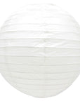 White Round Chinese Japanese Paper Lantern