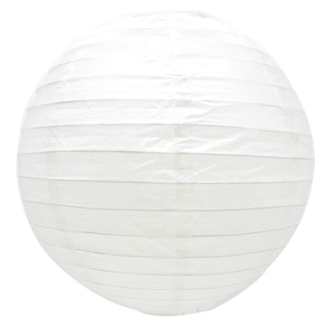 White Round Chinese Japanese Paper Lantern