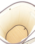 Foldable Bamboo Oval Laundry Hamper with Lid