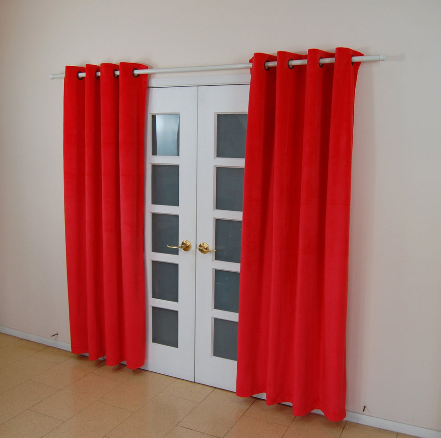 Room Darkening Velvet Curtain with Grommet [2 Panel Set]