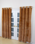 Room Darkening Velvet Curtain with Grommet [2 Panel Set]