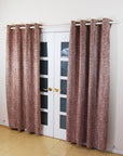 Room Darkening Velvet Curtain with Grommet [2 Panel Set]