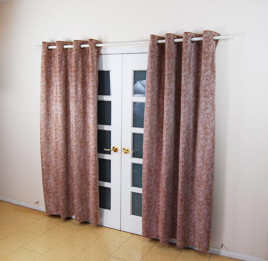 Room Darkening Velvet Curtain with Grommet [2 Panel Set]