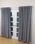 Room Darkening Velvet Curtain with Back Tab [2 Panel Set]